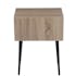 Bout de canapé / table de chevet 1 niche en bois naturel - 50x40x65cm