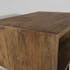 Bout de canapé / Table de chevet esprit scandinave en Teck recyclé 1 niche 50x35x78cm SWING