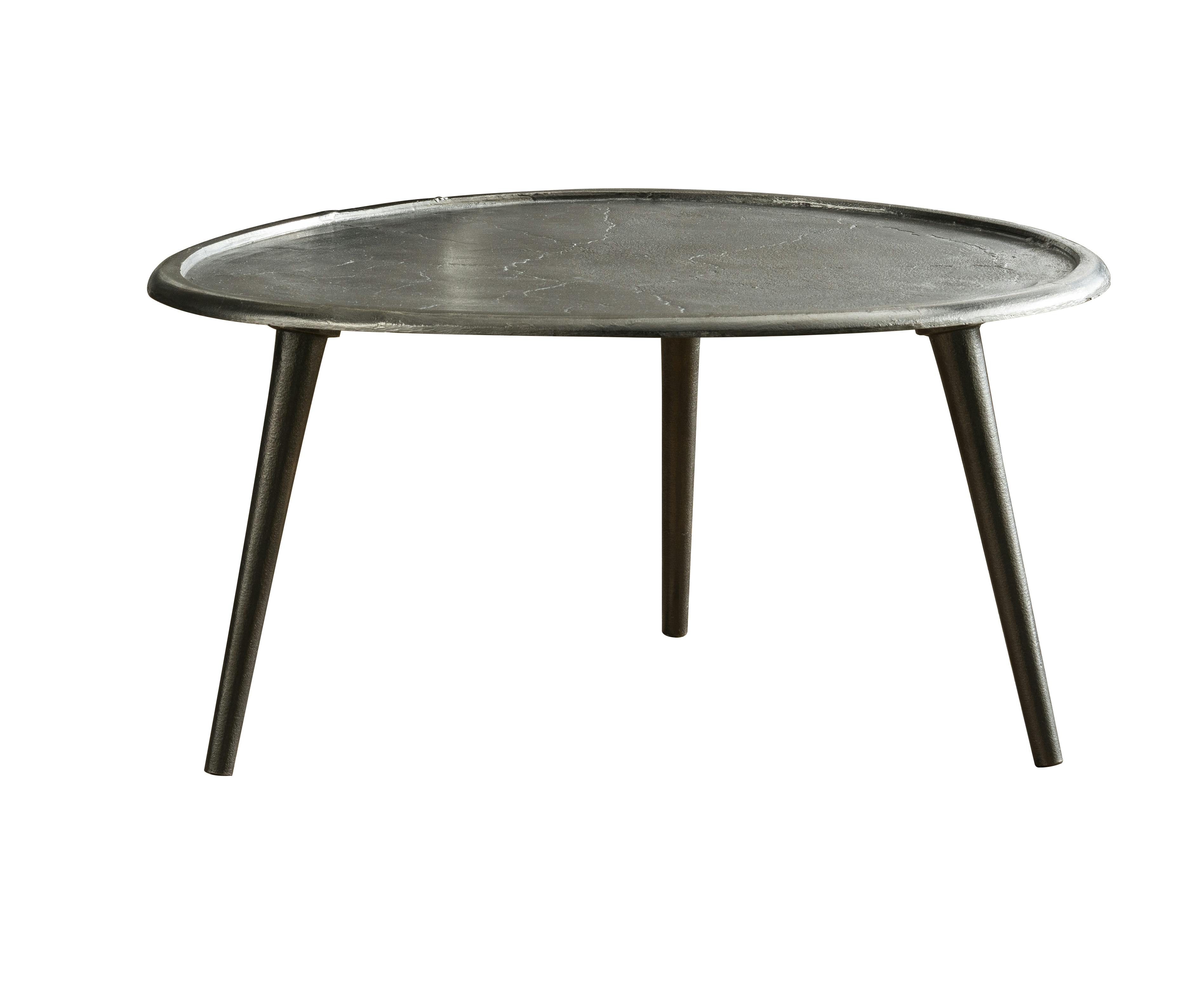 Bout de canapé vintage en métal noir 73 cm TRIBECA