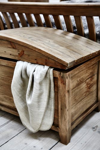 Bout de lit coffre en bois recyclé BELFAST