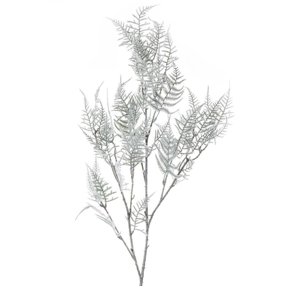 Branche asperge vert finition neige H100cm