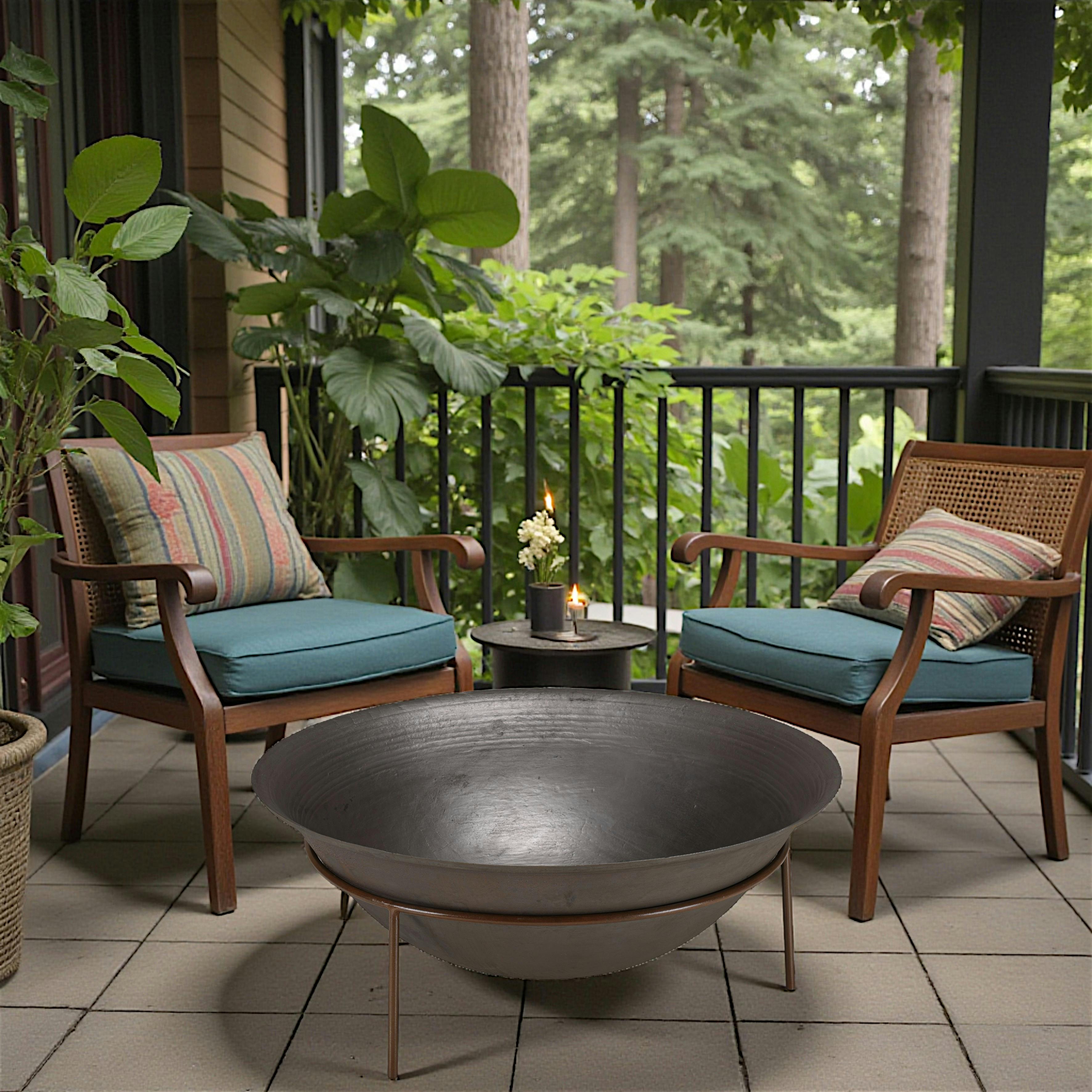 Brasero en fonte grise 100 cm BRASILIA