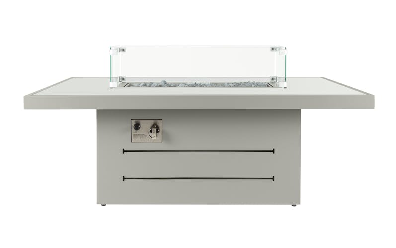 Brasero table basse en aluminium gris LANZAROTE