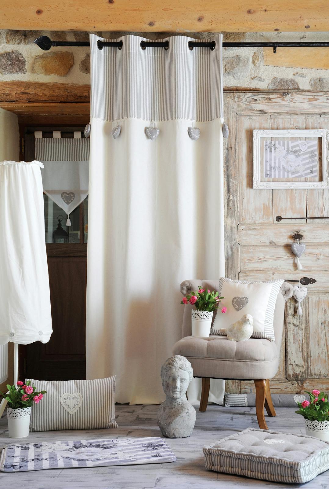 Rideaux Brise-bise Ombre Romaine Laisse Ranke 210 Cm De