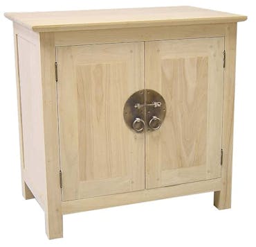  Buffet 2 portes hévéa 75x45x80cm MAORI