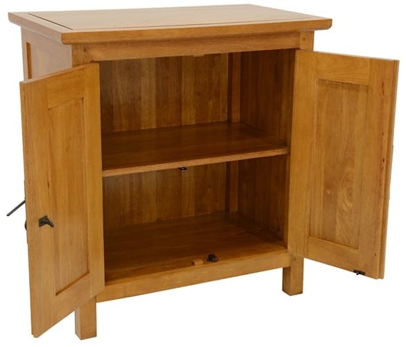 Buffet 2 portes hévéa 75x45x80cm MAORI