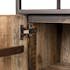 Buffet en bois reycle et metal trois portes de style contemporain