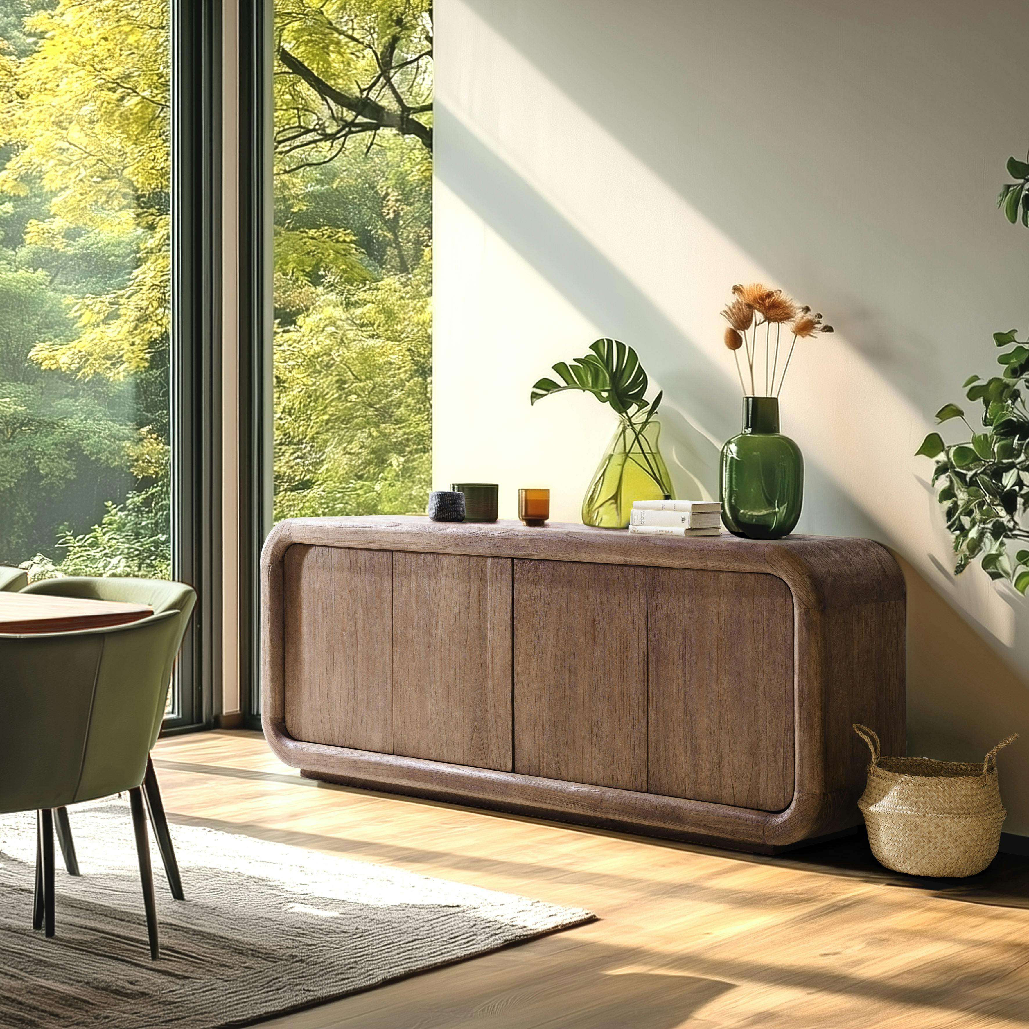 Buffet 4 portes en bois de mindi ARCUS