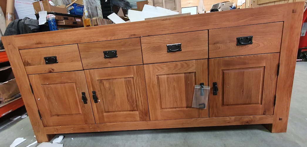Buffet bahut chêne 4 portes 193cm FJORD