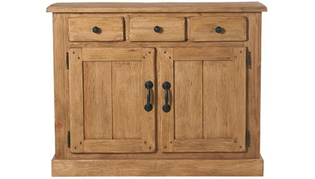 Buffet bas 126cm Pin brossé lasuré LAUSANE