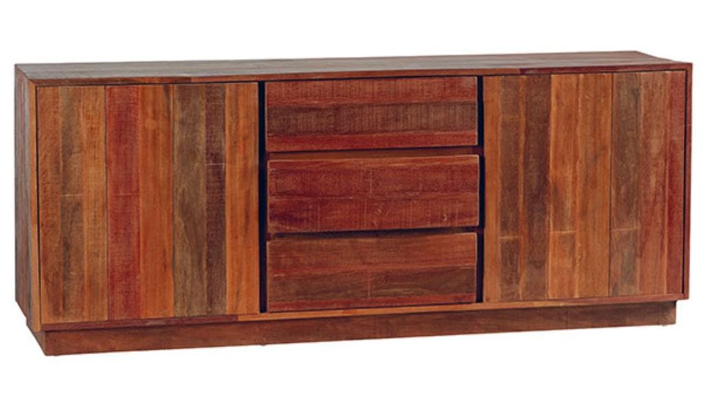 Buffet bas exotique 200cm Banquirai recyclé OCEANIE