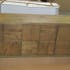 Buffet bas motif damier en bois de chêne 176 cm HUDSON