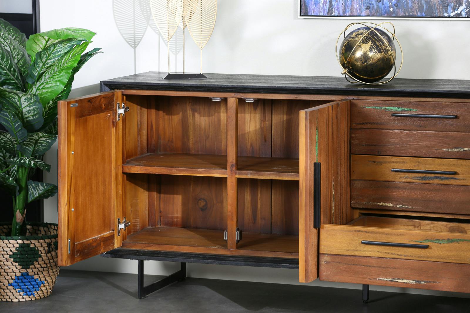 Buffet bois recyclé de bateau 199 cm PHOENIX | Buffets / Bahuts | Pier