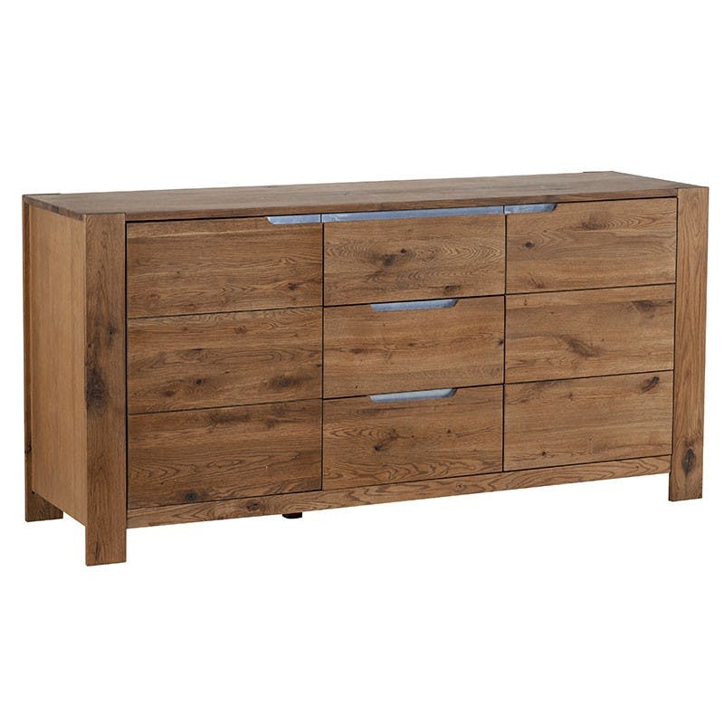 Buffet chêne huilé 2 portes et 3 tiroirs 175cm VALLEY
