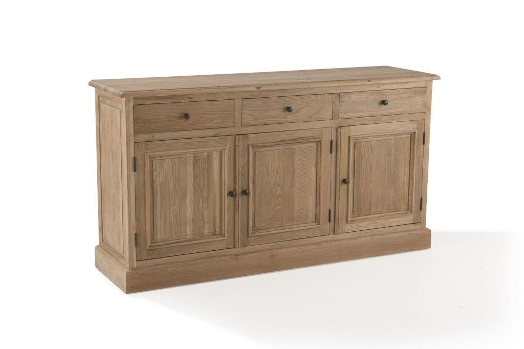 Buffet chene massif 3 portes 157cm MEDICIS