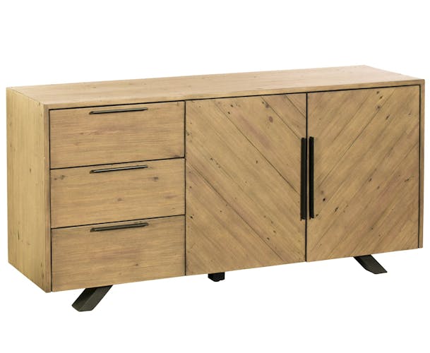 Buffet contemporain bois recyclé VITTORIA