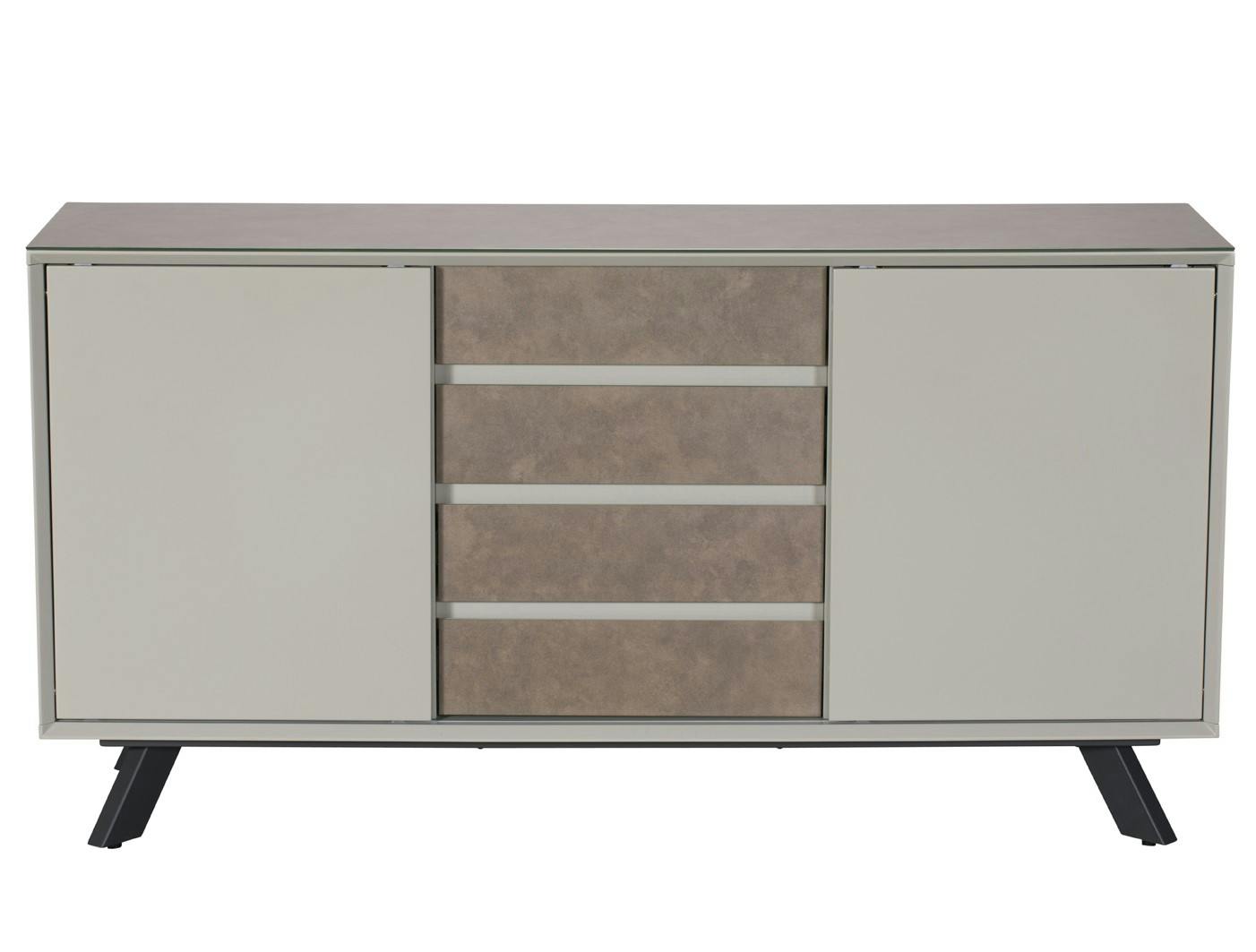 Buffet contemporain en verre gris clair OTTAWA