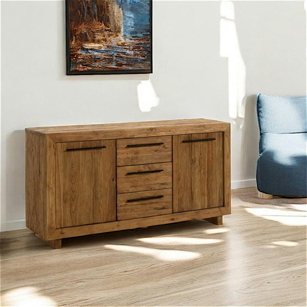 Buffet en teck recyclé naturel 160 cm KERALA