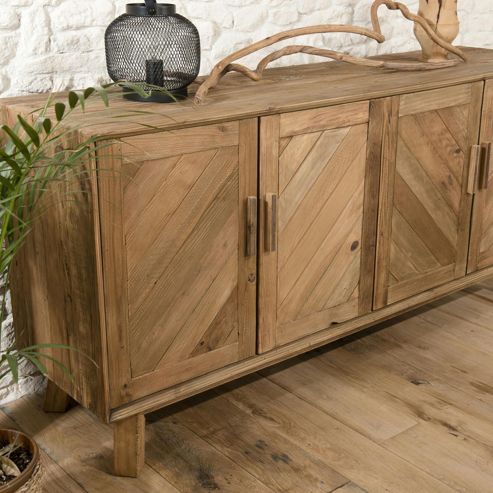 Buffet enfilade en bois de pin recyclé DENVER