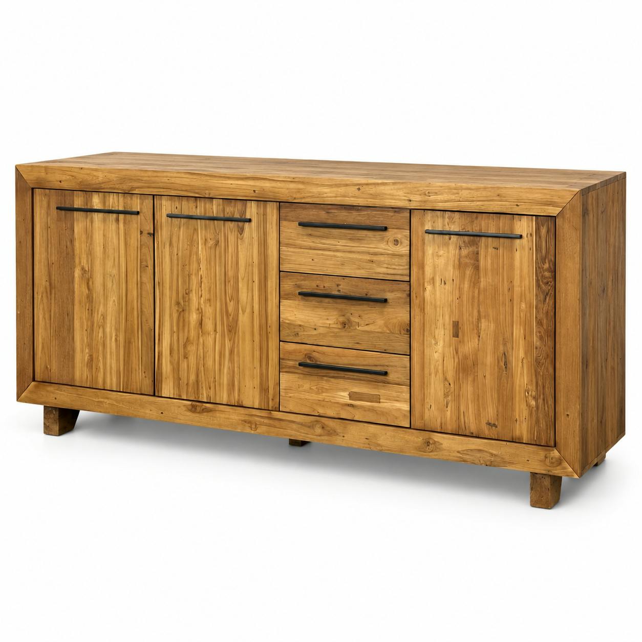 Buffet enfilade en teck recyclé naturel KERALA