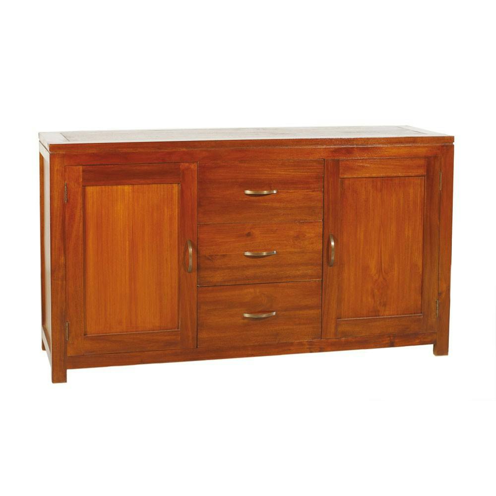 Buffet exotique bois acajou 148cm LOLA