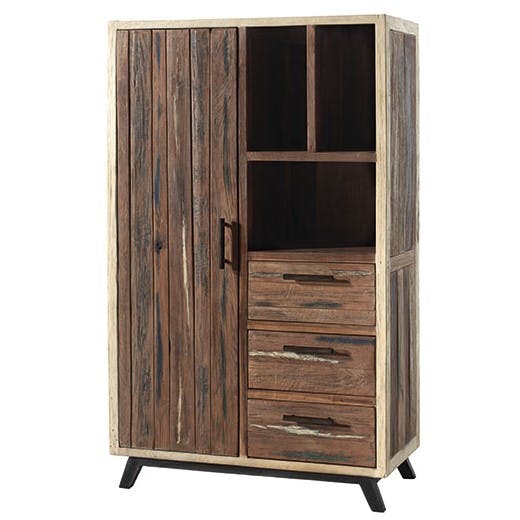 Buffet haut bois de bateau recyclé SUMATRA