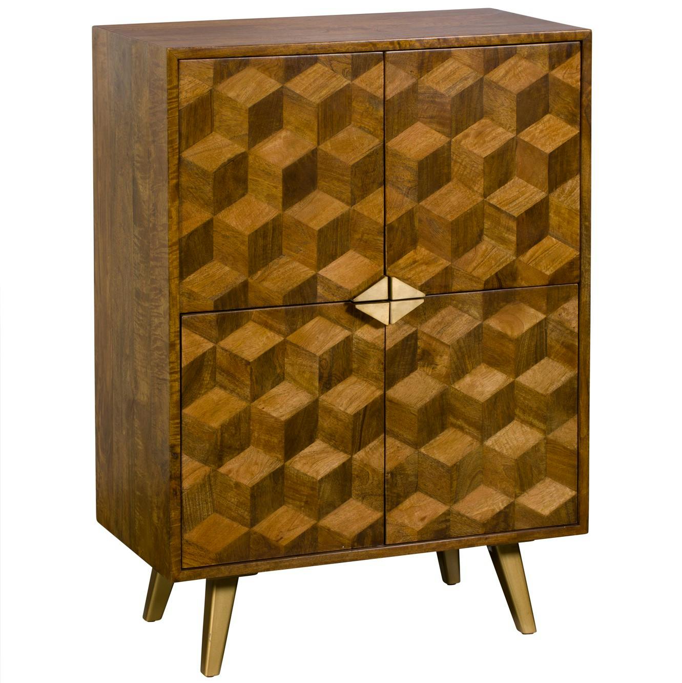 Buffet haut bois et marqueterie SYRACUSE