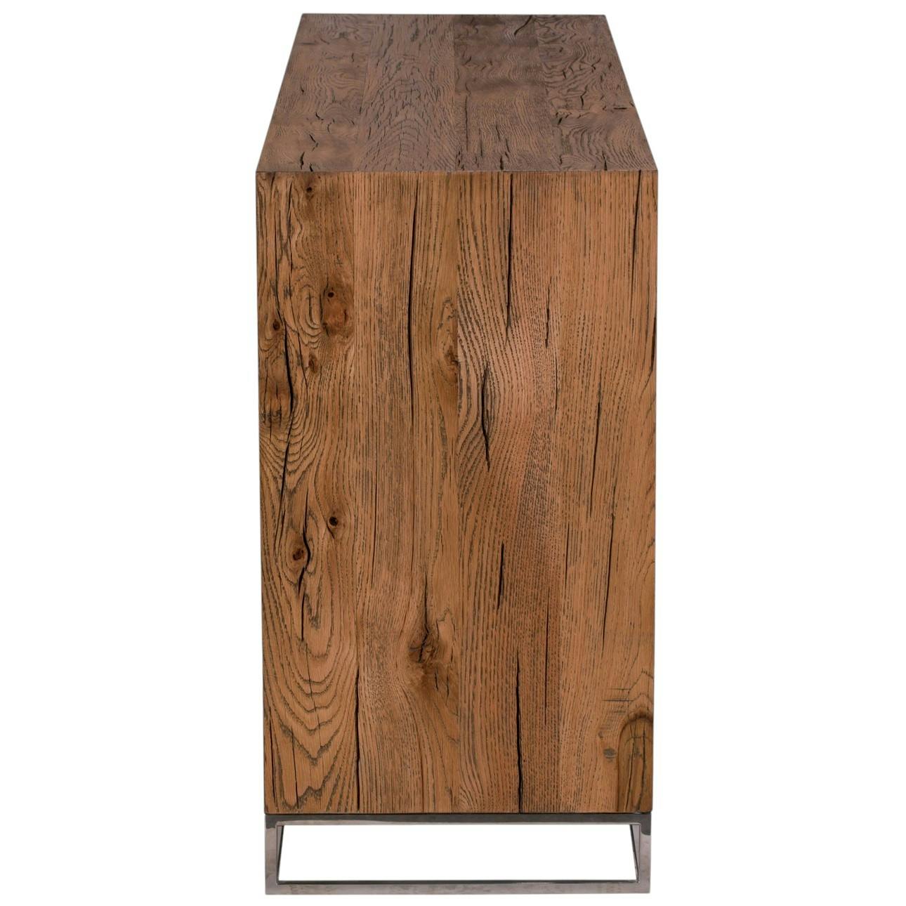 Buffet moderne 3 portes chêne acier RIVERSIDE | Buffets / Bahuts | Pier ...