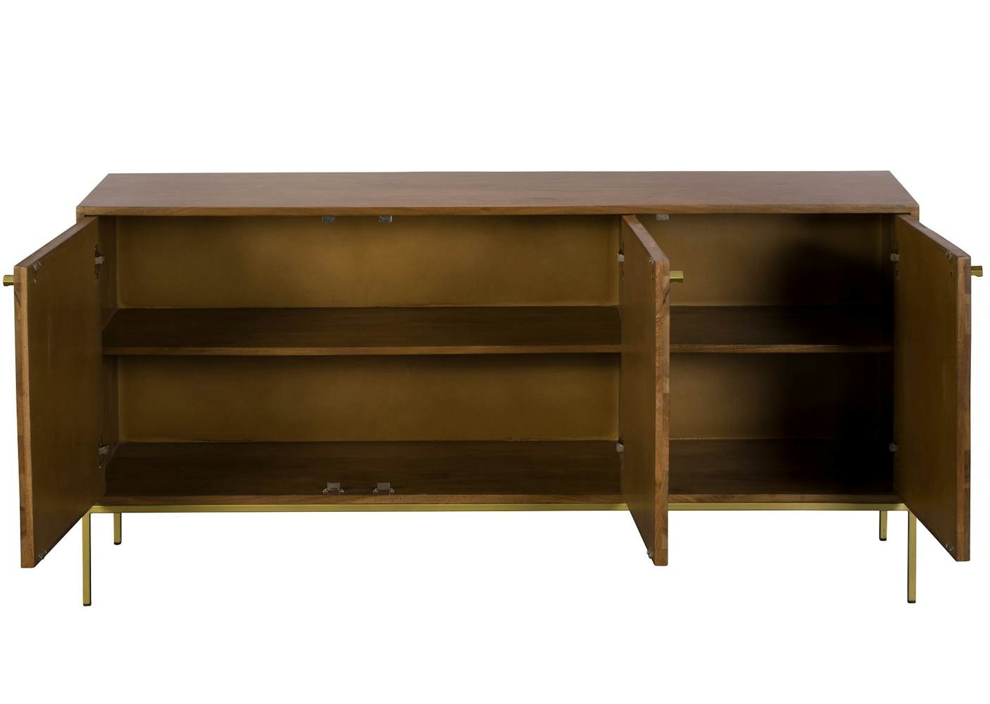 Buffet moderne acacia laiton HOBART Buffets / Bahuts Pier Import