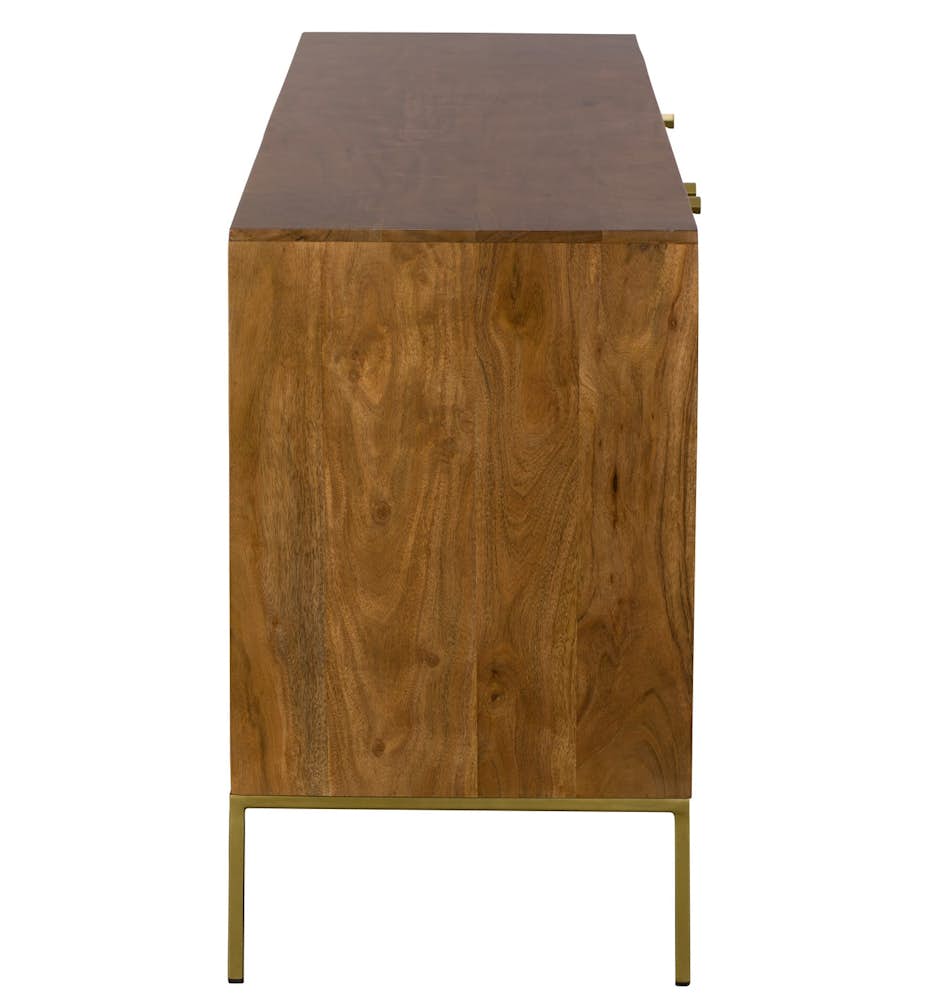 Buffet moderne acacia laiton HOBART Buffets / Bahuts Pier Import