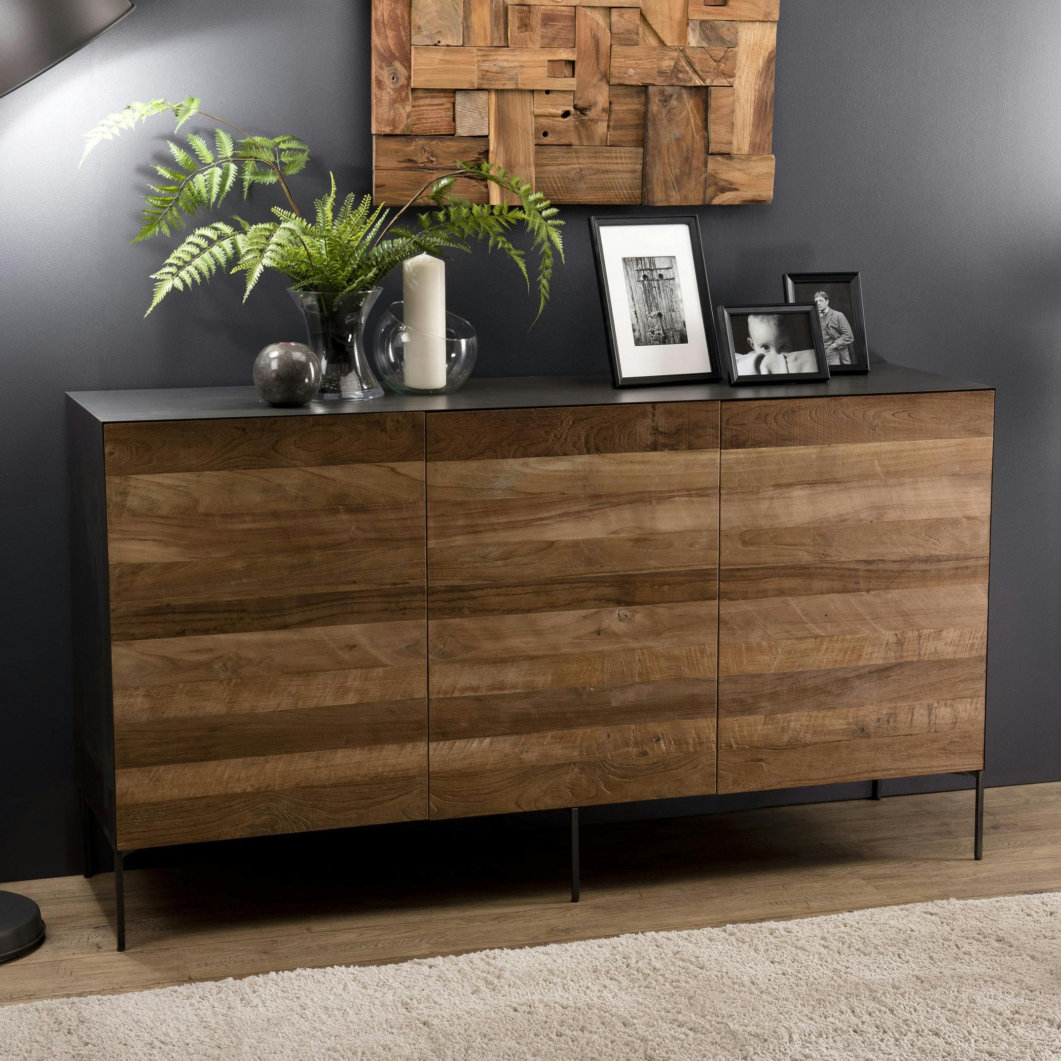 Buffet moderne teck recyclé 3 portes PANAMA