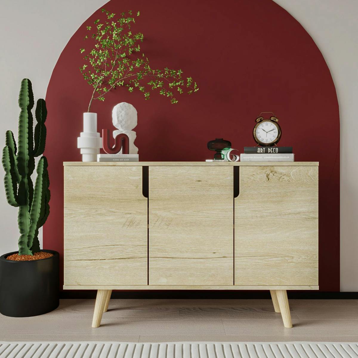 Buffet salle à manger moderne à poignées intégrées MARFA