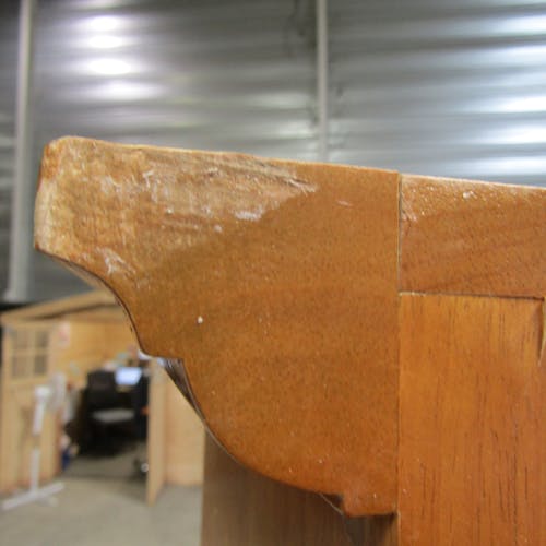Buffet / Vaisselier d'angle Hévéa 1 porte, 3 niches 96x60x190cm TRADITION