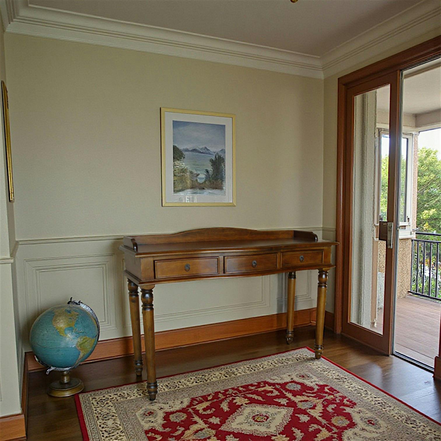 Bureau 3 tiroirs hévéa 120x40x84cm TRADITION