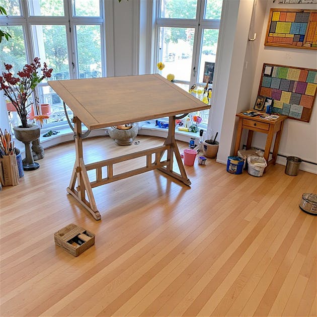 Table D'architecte IKEA Bois Clair – Dimensions 140x60 Cm, Hauteur 93 Cm, Occasion
