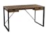 Bureau en Teck recyclé et métal noir 2 tiroirs 140x70x78cm SWING