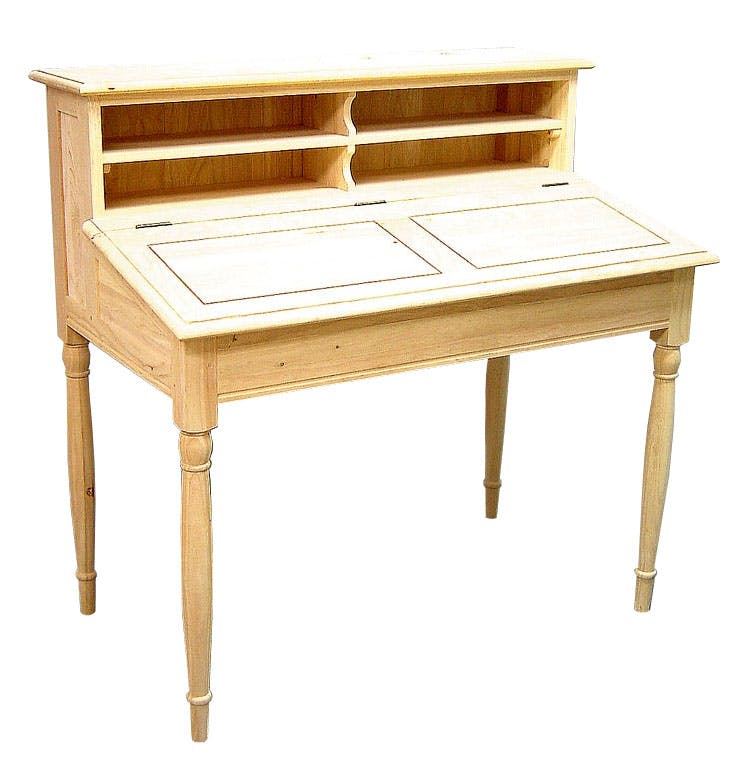 Bureau Pupitre Hévéa 4 niches 110x66x108cm TRADITION