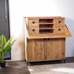 Bureau secrétaire en bois recyclé CANBERRA