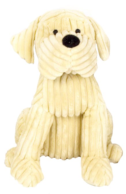 Buttoir de porte chien tissu beige écru