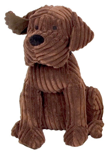 Buttoir de porte chien tissu marron