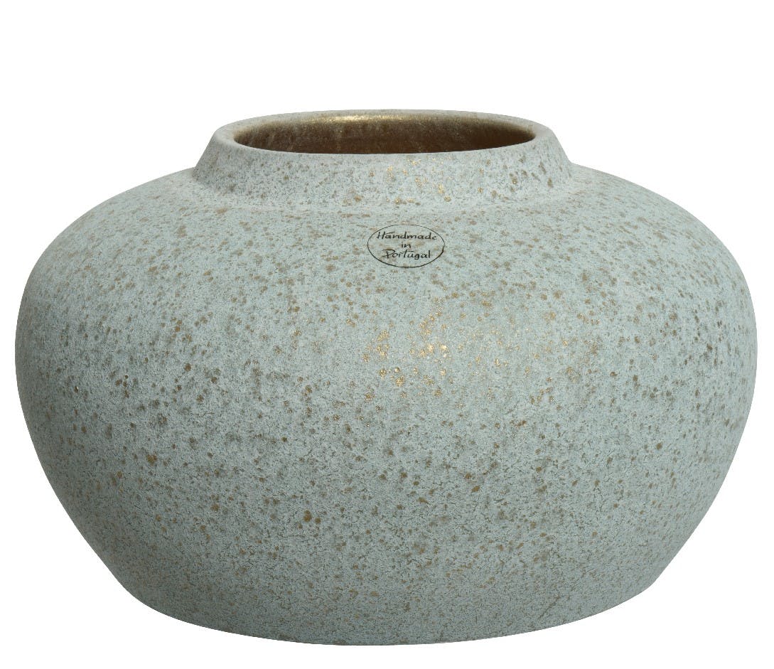 Cache pot, finition mouchetée