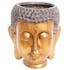 Cache-pot tête de bouddha couleur bronze