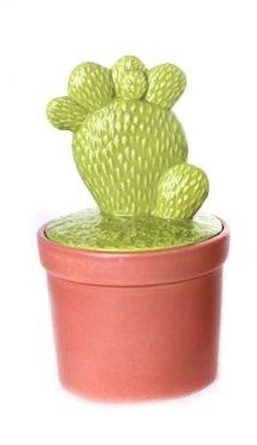 Cactus déco forme "main" dans son pot en terracotta 10,5x10,5x20cm