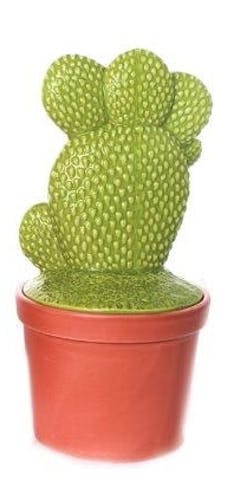 Cactus déco forme "main" dans son pot en terracotta 12,5X12,5X25cm