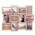 Cadre Pêle-Mêle 12 photos en bois naturel 59,5x45,5cm