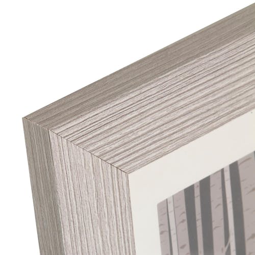Cadre Pêle-Mêle 3 vues en bois blanc grisé 29,4x56,4cm