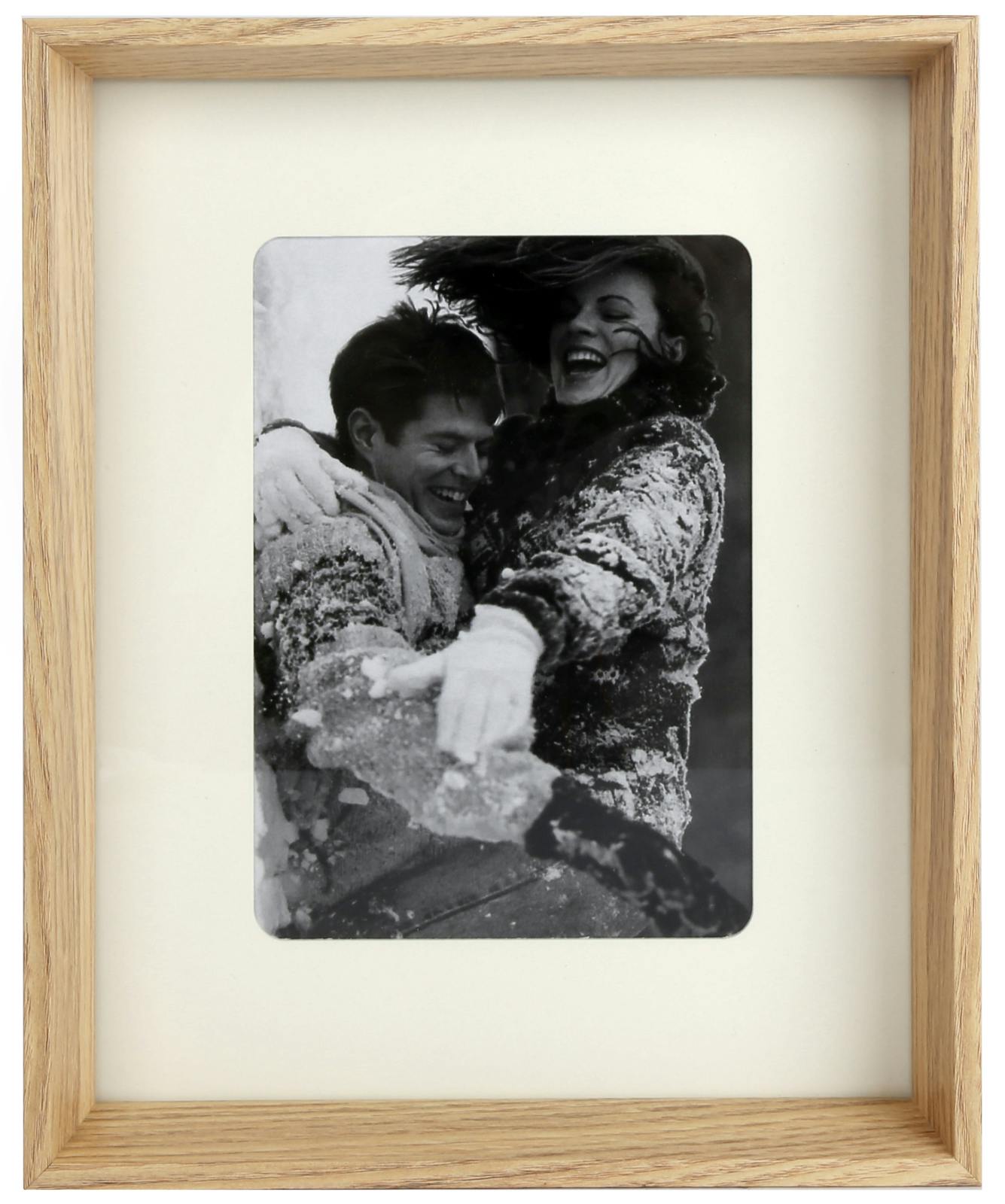 Cadre Photo en bois façon plateau 27x22cm