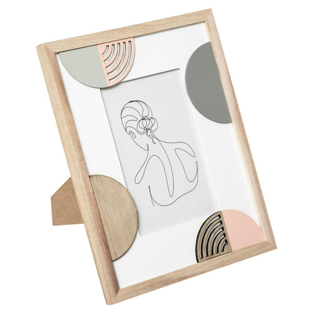 Cadre photo moderne motif arcs 10x15