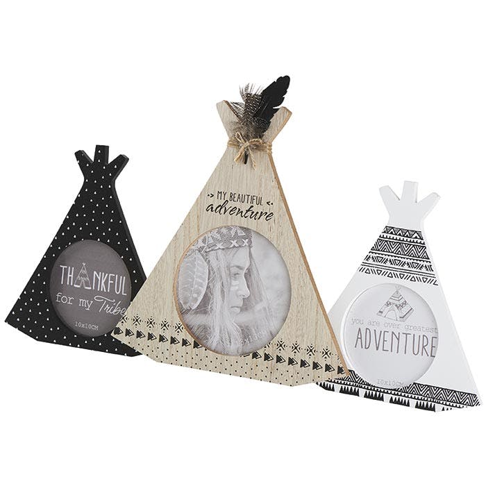 Cadre photo triple tipi