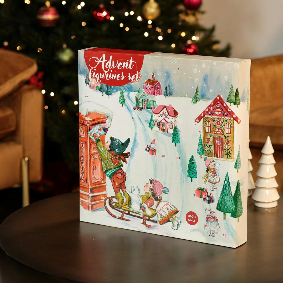 Calendrier de l'Avent blanc